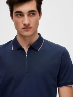 Selected Homme Polos T-Shirt Figo Homme Bleu Nuit -F4NT4STIC Soldes a2383477e2ee1c9803010553f483f24c