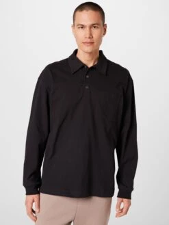 WEEKDAY T-shirts à Manches Longues T-Shirt Nate Homme Noir -F4NT4STIC Soldes a74f3032cba4d30a7e03bff6cef5065a