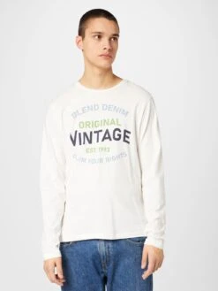 Blend T-shirts à Manches Longues T-Shirt Homme Blanc Cassé -F4NT4STIC Soldes a8382c0bab6f1b834ea27b889bc68dc1