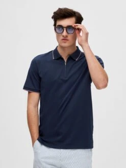 Selected Homme Polos T-Shirt Figo Homme Bleu Nuit -F4NT4STIC Soldes b90bc79f3e13b77093b2013d0814dbf1
