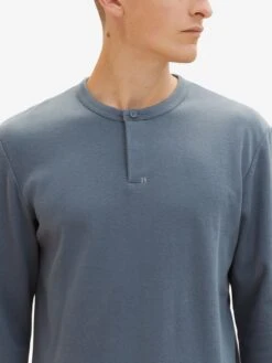 Tom Tailor T-shirts à Manches Longues T-Shirt Homme Bleu-gris -F4NT4STIC Soldes c260601964d3572c0b769cb07927dc35