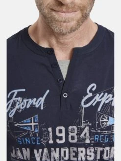 T-shirts T-Shirt Niels Homme Bleu Foncé -F4NT4STIC Soldes c273fc7b2e94583e210ed05cee4932ea