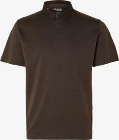 Selected Homme Polos T-Shirt Leroy Homme Marron
