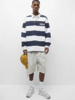 PULL & BEAR T-shirts à Manches Longues T-Shirt Homme Marine / Blanc -F4NT4STIC Soldes c443798002ccbcafc2d699e0c044792f