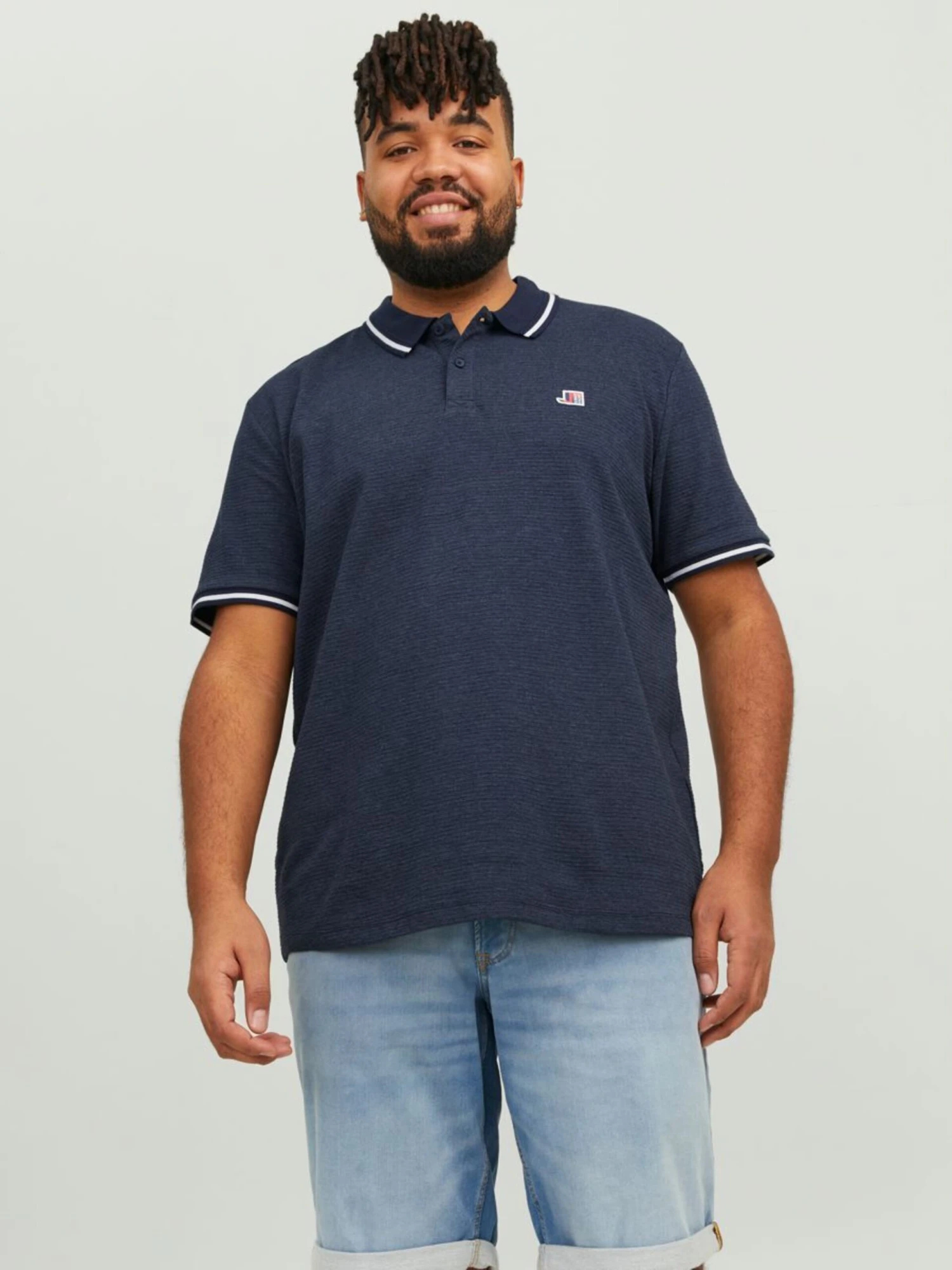 Polos T-Shirt Homme Bleu Chiné 4 Polos T-Shirt Homme Bleu Chiné – Image 2