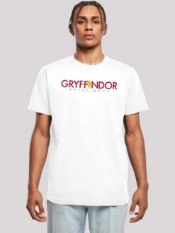 F4NT4STIC T-shirts T-Shirt Harry Potter Gryffindor Homme Blanc -F4NT4STIC Soldes c930118303efeb1ca9223c8ed35b90f7