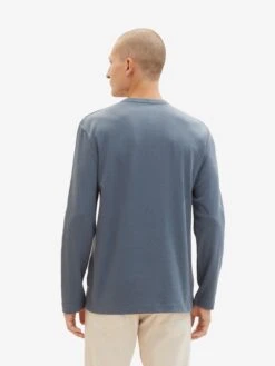 Tom Tailor T-shirts à Manches Longues T-Shirt Homme Bleu-gris -F4NT4STIC Soldes cc4e6cc51c87635fb92799cda8971f2c