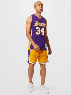 Mitchell & Ness Débardeurs T-Shirt LA LAKERS - NBA SWINGMAN Homme Violet Foncé -F4NT4STIC Soldes cef44c0d25d6ecebd9414f41a8b47296