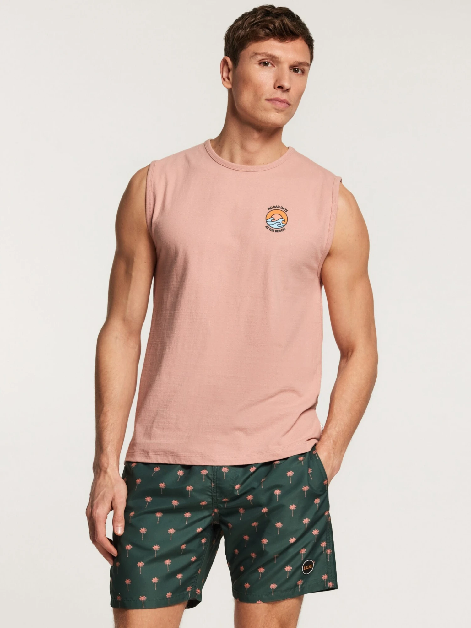 Shiwi Débardeurs T-Shirt Homme Rose 4 Shiwi Débardeurs T-Shirt Homme Rose – Image 2