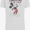 F4NT4STIC T-shirts T-Shirt Disney Micky Maus Presents Homme Blanc -F4NT4STIC Soldes d2f68a495c5470f826333739509bb807