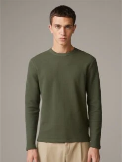 Strellson T-shirts à Manches Longues T-Shirt Walt Homme Olive -F4NT4STIC Soldes d89d7380ab921512165dc3dbbeea7085