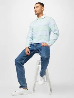 T-shirts à Manches Longues T-Shirt Rugby Homme Bleu Pastel -F4NT4STIC Soldes dca7396f8d5be241dc3be3c6aa5fc089