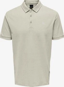 Only & Sons Polos T-Shirt Flecher Homme Gris Clair