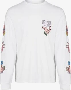 Volcom T-shirts à Manches Longues T-Shirt Connected Minds Homme Blanc
