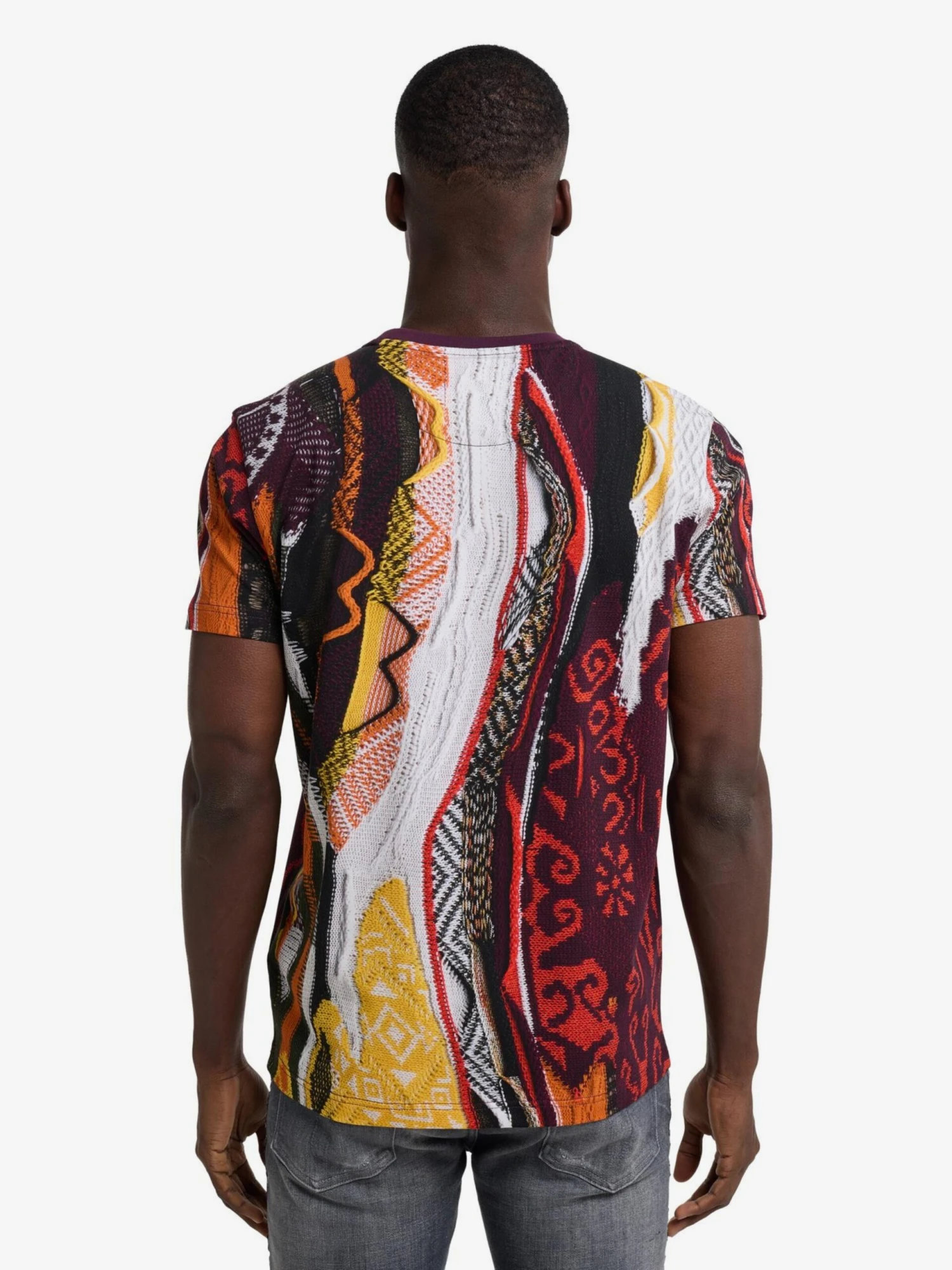 CARLO COLUCCI T-shirts T-Shirt Damiani Homme Rouge Sang 6 CARLO COLUCCI T-shirts T-Shirt Damiani Homme Rouge Sang – Image 4