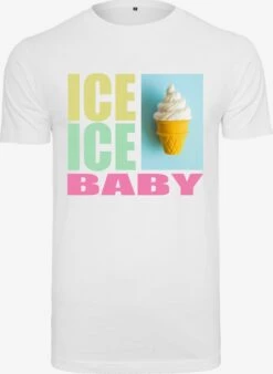 Mister Tee T-shirts Coupe Regular T-Shirt Ice Ice Baby Homme Blanc