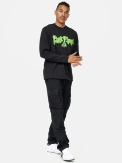 T-shirts à Manches Longues T-Shirt Pink Floyd Vibrant Homme Noir -F4NT4STIC Soldes ecc826db348df514d2fd6ebe8f12dd5f