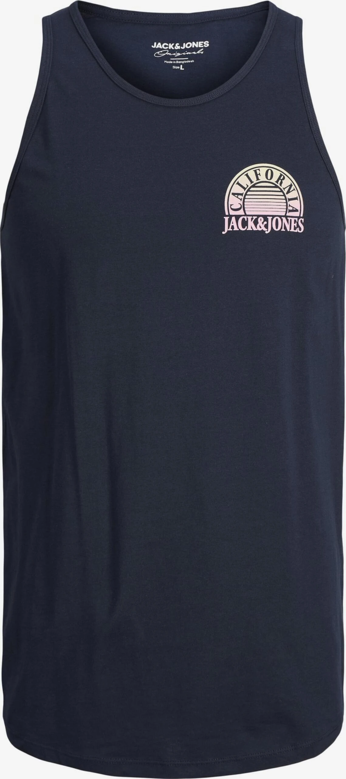 Jack & Jones Débardeurs T-Shirt PALMA Homme Bleu / Bleu Marine / Blanc 5 Jack & Jones Débardeurs T-Shirt PALMA Homme Bleu / Bleu Marine / Blanc – Image 3