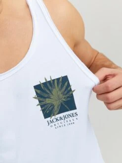 Jack & Jones Débardeurs T-Shirt Crayo Homme Blanc -F4NT4STIC Soldes f070bdc5fdb9f93d5ff8d79759a51513