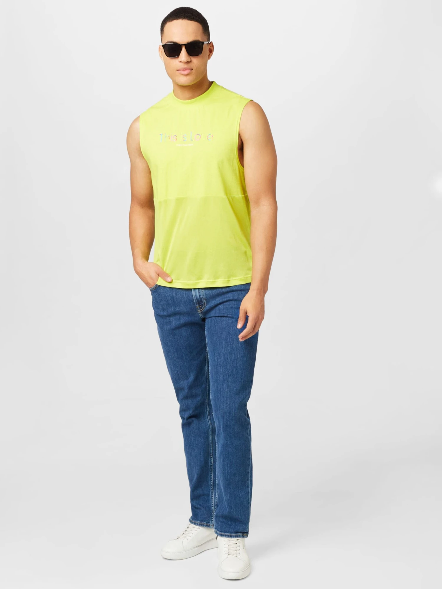 Calvin Klein Jeans Débardeurs T-Shirt Homme Citron Vert 7 Calvin Klein Jeans Débardeurs T-Shirt Homme Citron Vert – Image 5