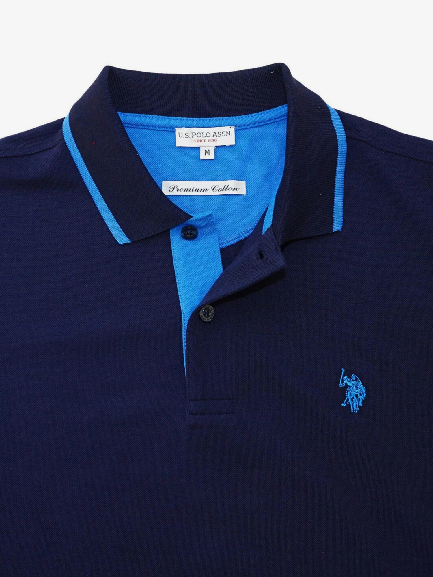 U.S. Polo Assn. Polos T-Shirt Homme Bleu / Bleu Foncé 6 U.S. Polo Assn. Polos T-Shirt Homme Bleu / Bleu Foncé – Image 4