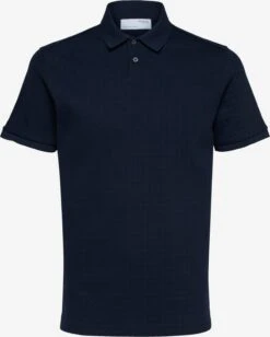 Selected Homme Polos T-Shirt Walter Homme Bleu Nuit