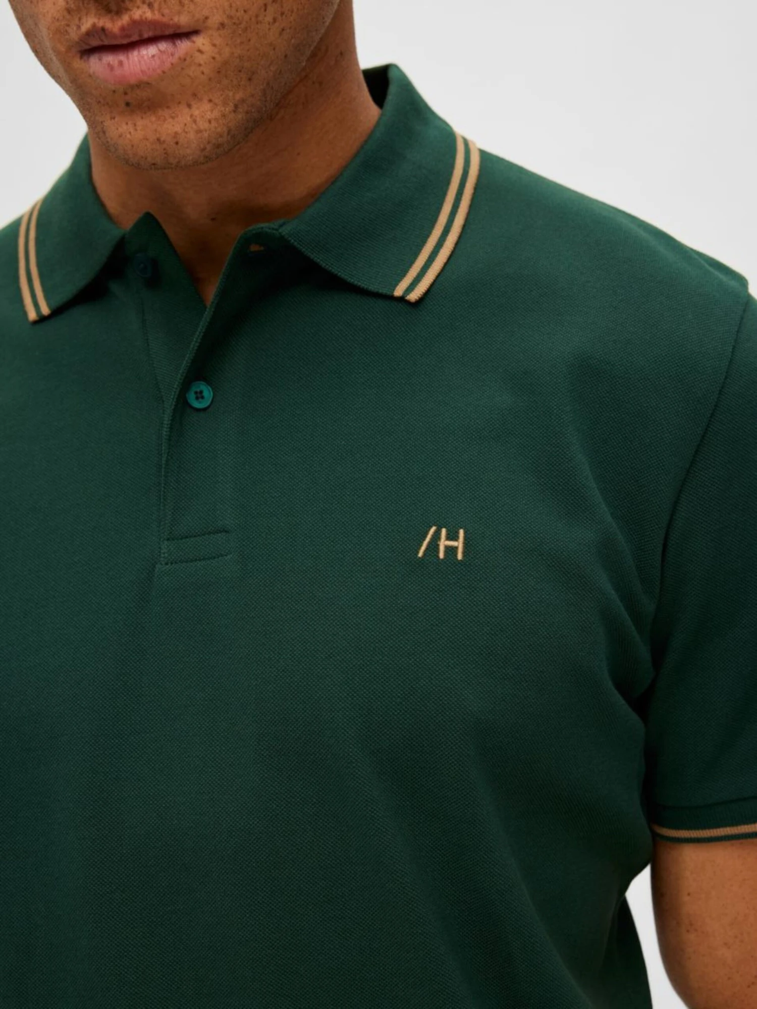 Selected Homme Polos T-Shirt Dante Homme Sapin 8 Selected Homme Polos T-Shirt Dante Homme Sapin – Image 6