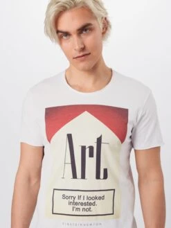 T-shirts Coupe Regular T-Shirt Homme Blanc -F4NT4STIC Soldes fa977d08678eaae0a87f61b58c5a276d