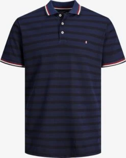 Jack & Jones Polos T-Shirt FELIX Homme Marine / Bleu Marine