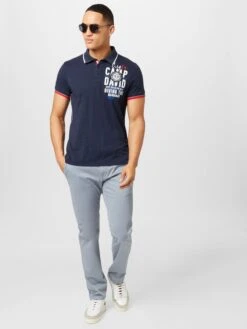 Camp David Polos T-Shirt Homme Bleu Marine / Bleu Foncé -F4NT4STIC Soldes fcb287b77203ea82bbebe8d7d7a0e5fd